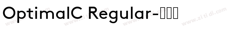 OptimalC Regular字体转换